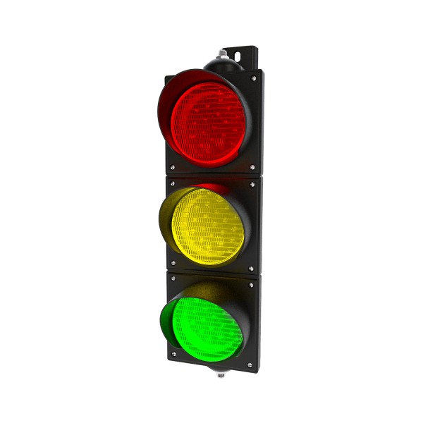 Ampel rot/gelb/grün mit LED-Modulen Ø 100mm etwas kleiner als eine Verkehrsampel 